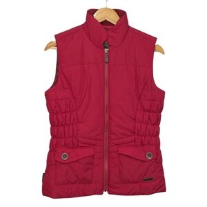 Merrell Red Quilted Opti-Warm Vest Size Small